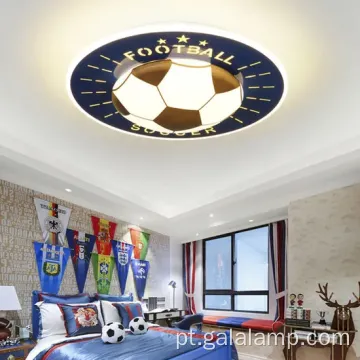 Lâmpada de teto liderado por futebol de cartoon com controle remoto